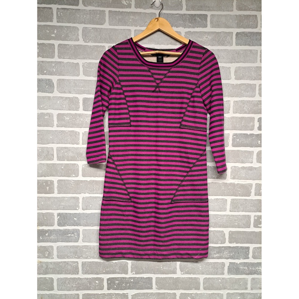 Marc by Marc Jacobs Womens Fleece striped sweatshirt dress Size‎ XSmall